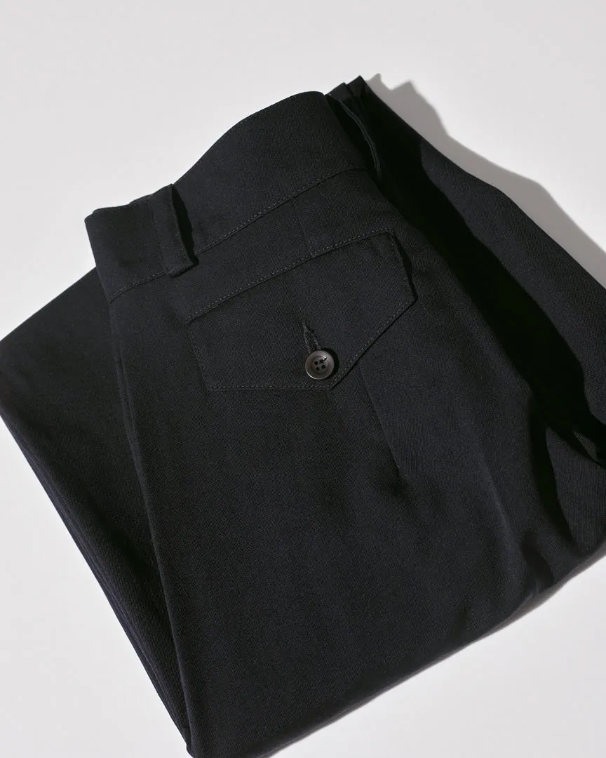 Recently Back in Stock - Yu Tailored Black Japanese Twill Wool Pants sold by Caves Collect product image thumbnail 4