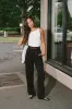 Yu Tailored Black Japanese Twill Wool Pants sold by Caves Collect