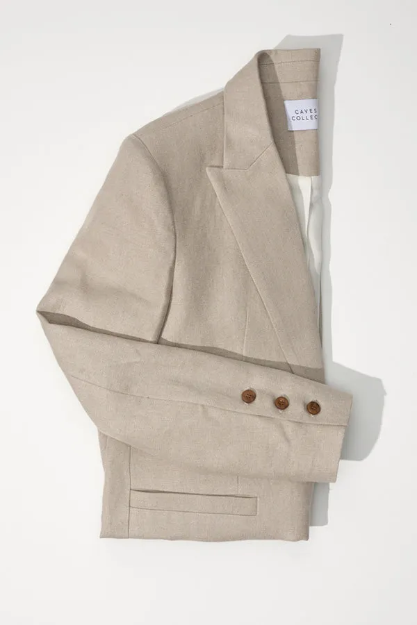 Fred Oat Linen Japanese Blazer sold by Caves Collect product image thumbnail 2