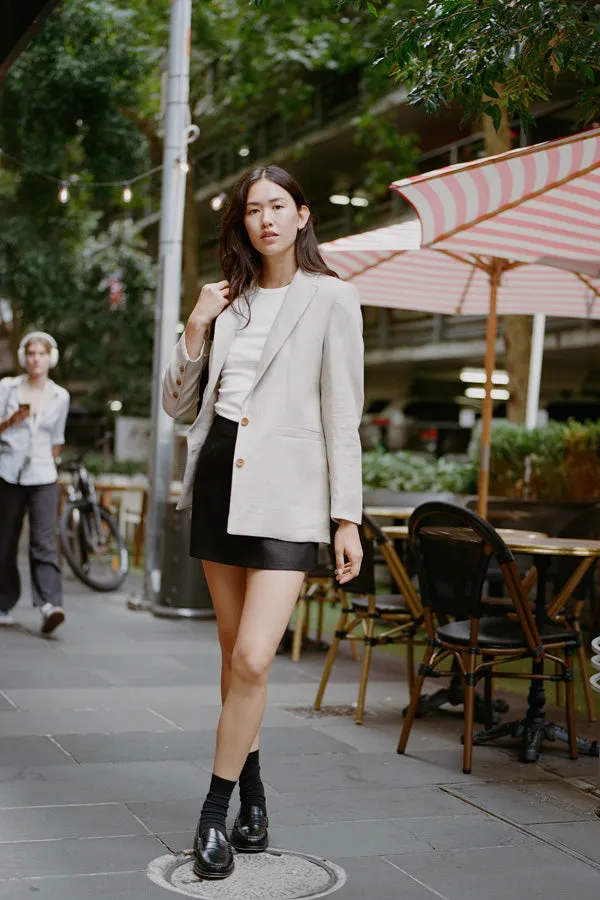 Fred Oat Linen Japanese Blazer sold by Caves Collect product image thumbnail 4