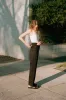 Recently Back In Stock - Kate Black Japanese Twill Wool Pants sold by Caves Collect