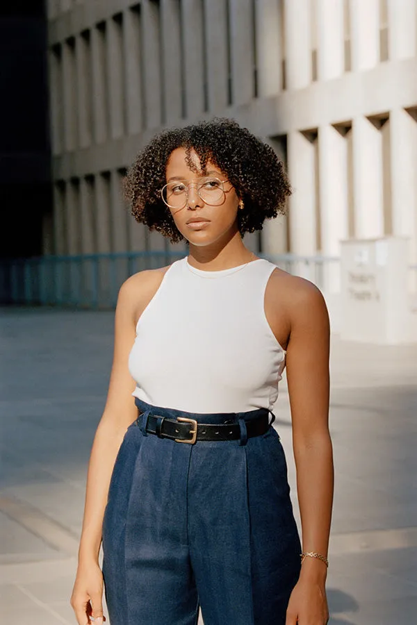 Jack Organic Cream Cotton Singlet sold by Caves Collect