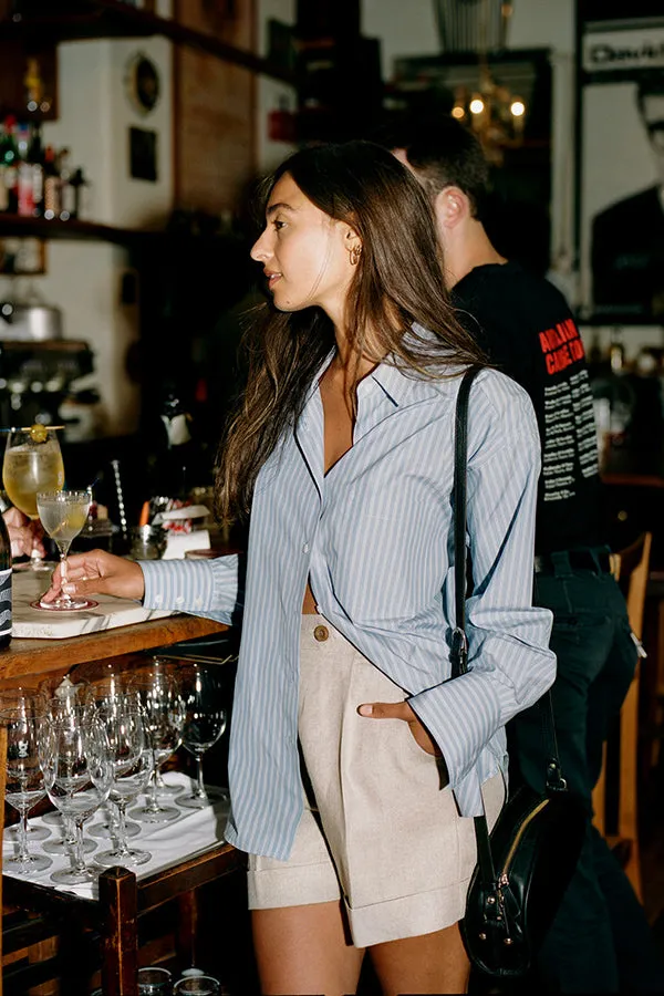 Ada Oat Japanese Linen Shorts sold by Caves Collect product image thumbnail 2