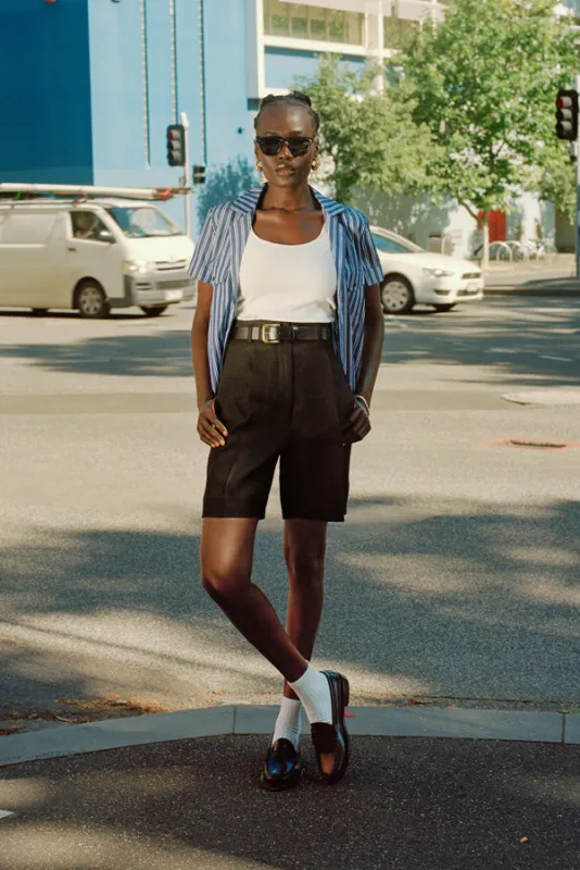 Arthur Black Linen Shorts sold by Caves Collect