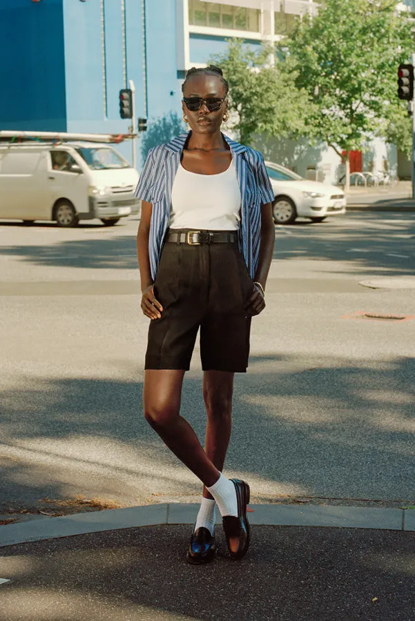 Arthur Black Linen Shorts sold by Caves Collect