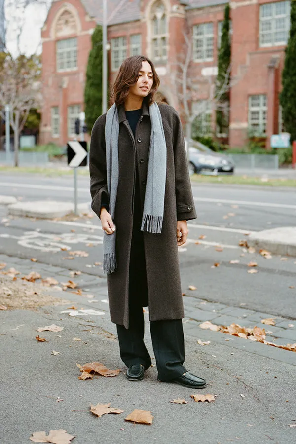 Pre-Order Lainee Italian Grey Cashmere Scarf sold by Caves Collect product image thumbnail 4