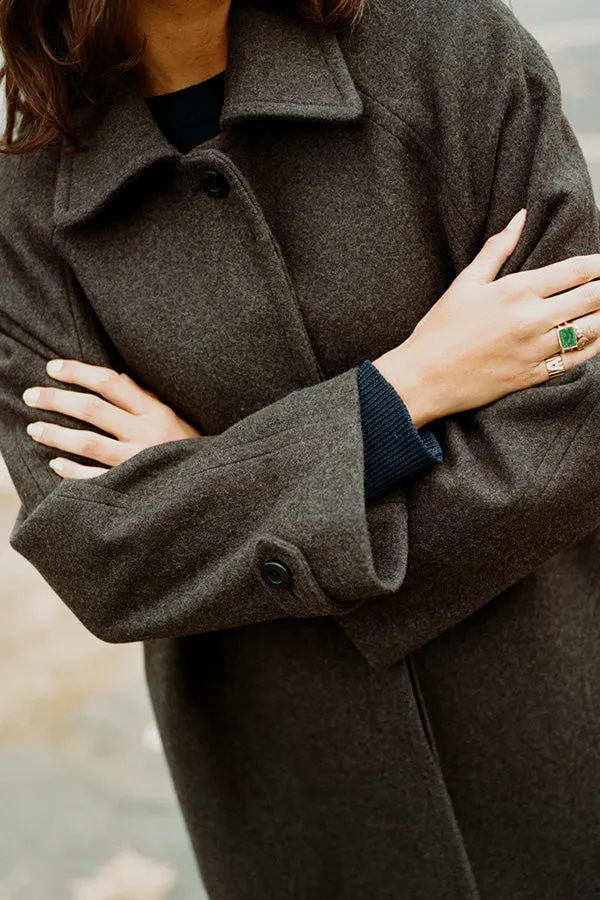 Lui Hazelnut Japanese Wool Coat sold by Caves Collect product image thumbnail 4