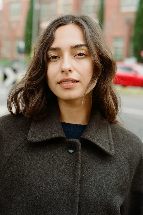 Lui Hazelnut Japanese Wool Coat sold by Caves Collect product image thumbnail 3