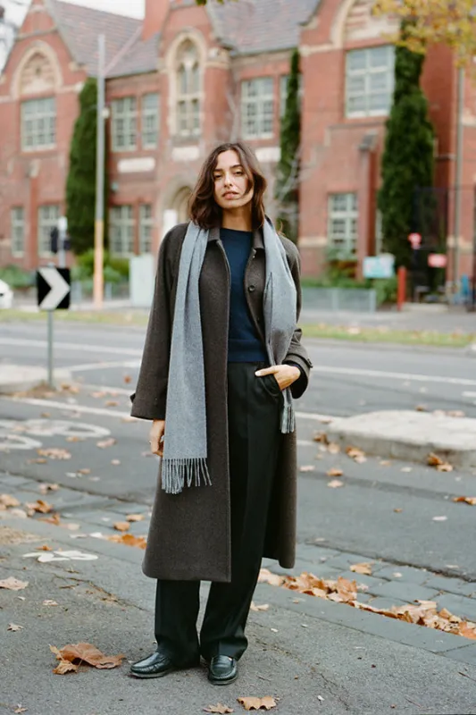 Pre-Order Lui Hazelnut Japanese Wool Coat sold by Caves Collect