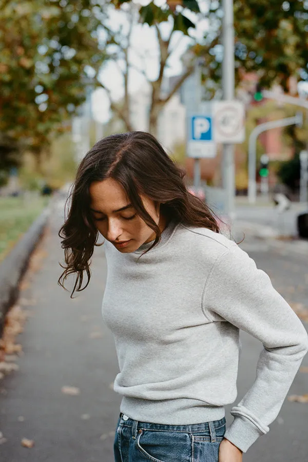 Fiadh Grey Japanese Cotton Sweatshirt sold by Caves Collect