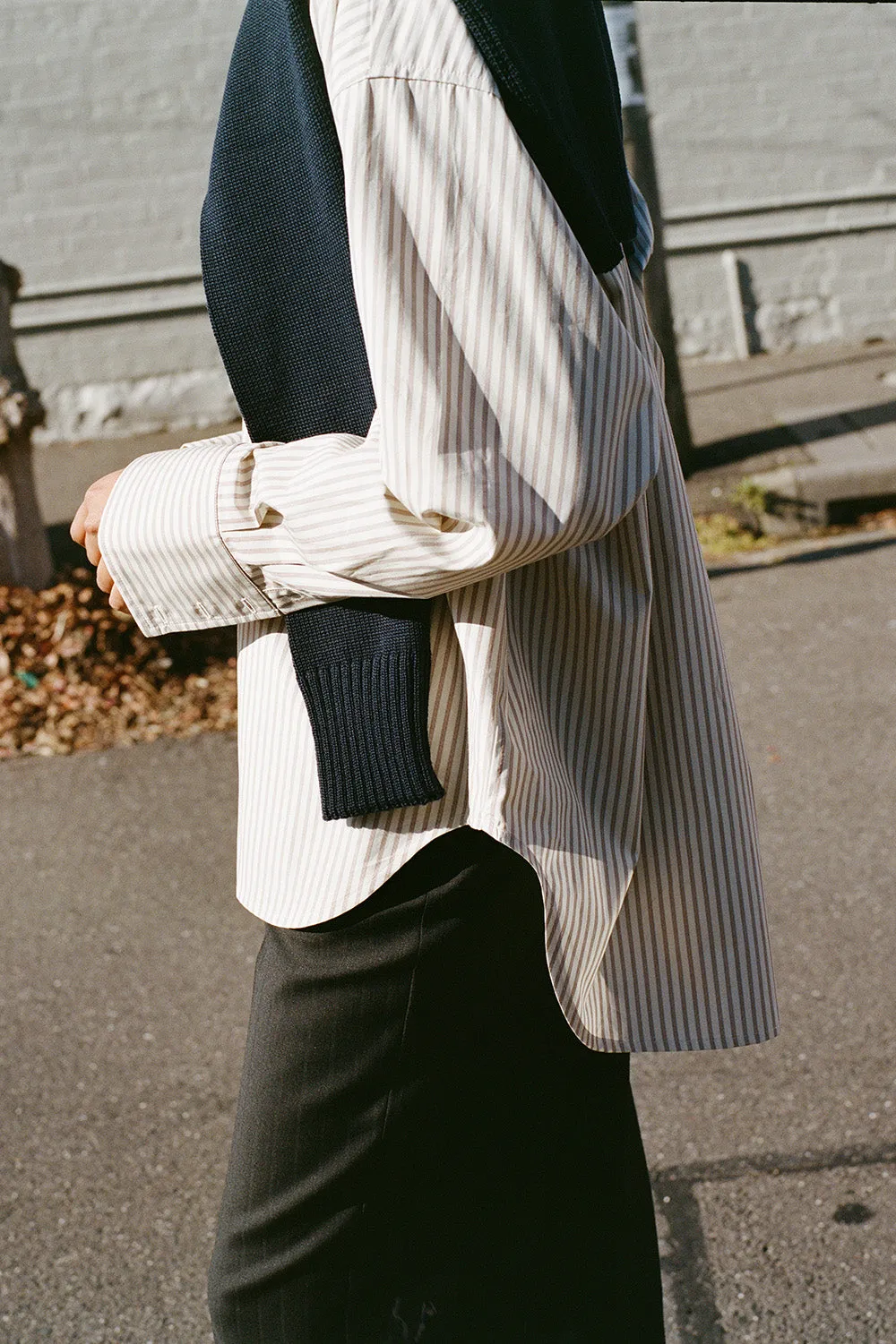 Artist Japanese Latte Stripe Cotton Shirt sold by Caves Collect product image thumbnail 3