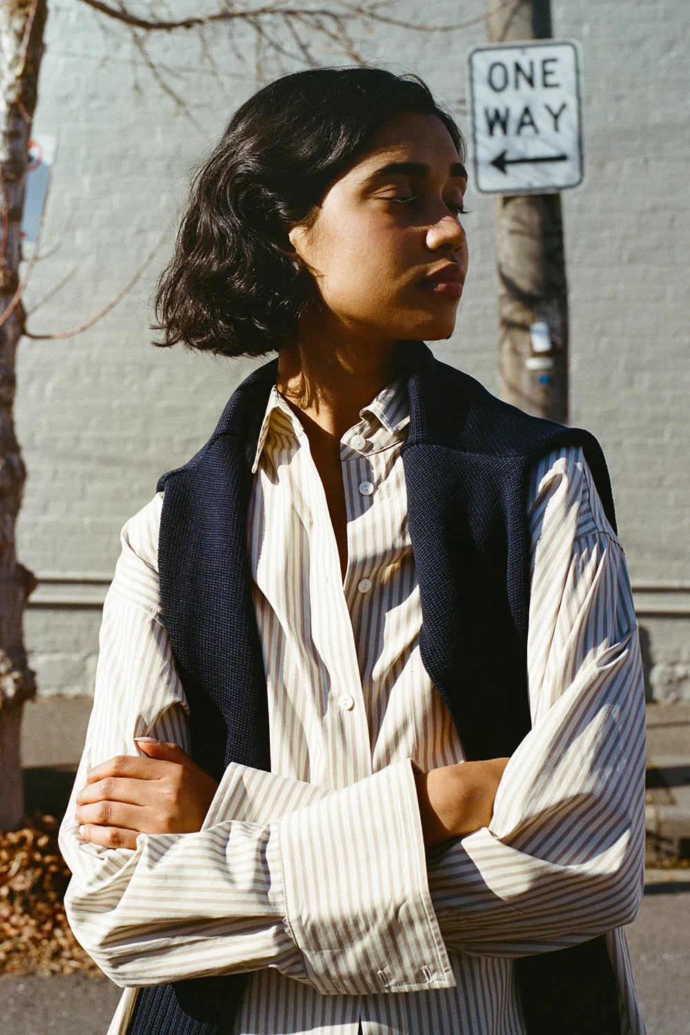 Artist Japanese Latte Stripe Cotton Shirt sold by Caves Collect product image thumbnail 2