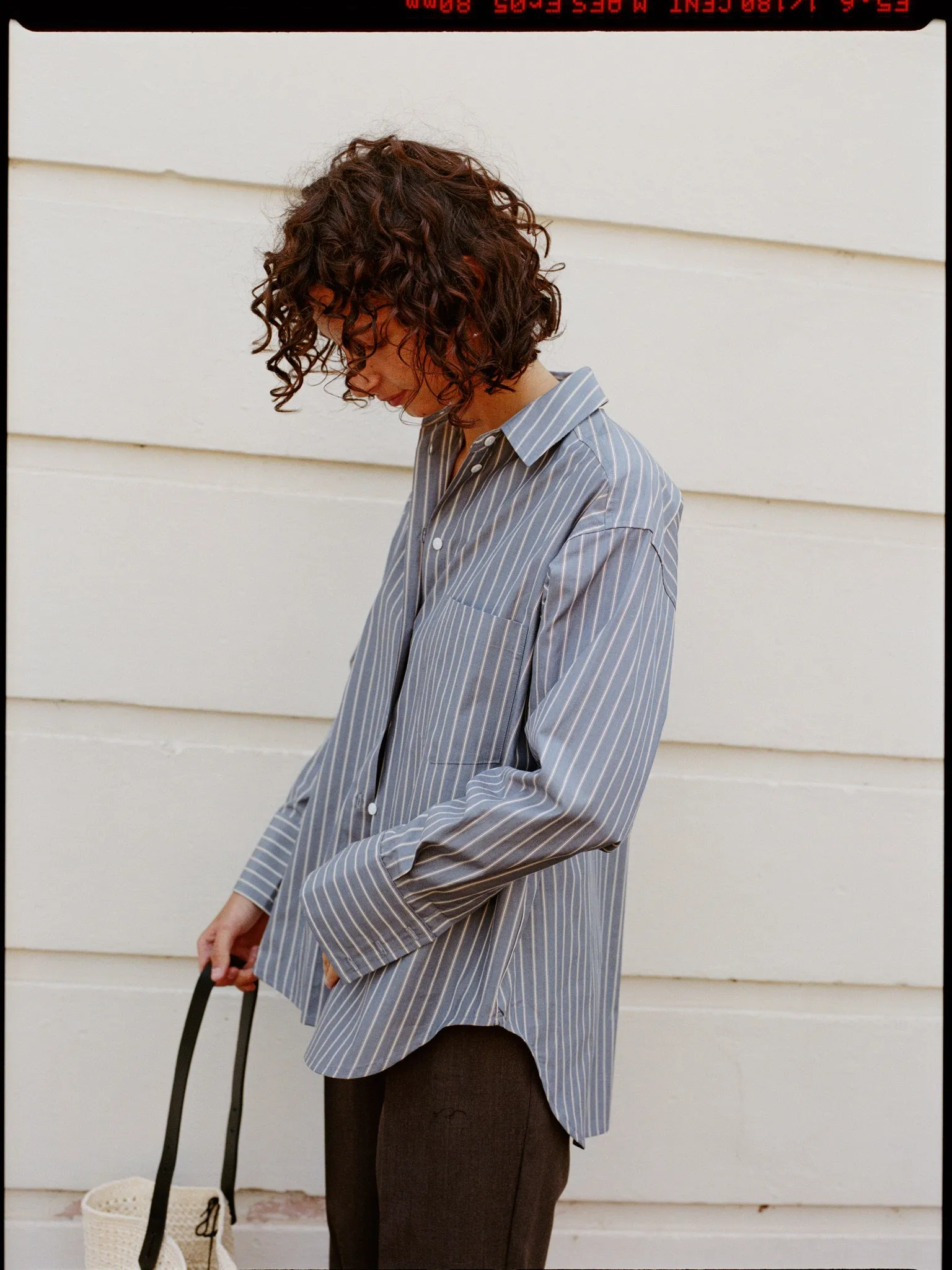 Artist Japanese Navy Wide Stripe Cotton Shirt sold by Caves Collect product image thumbnail 4