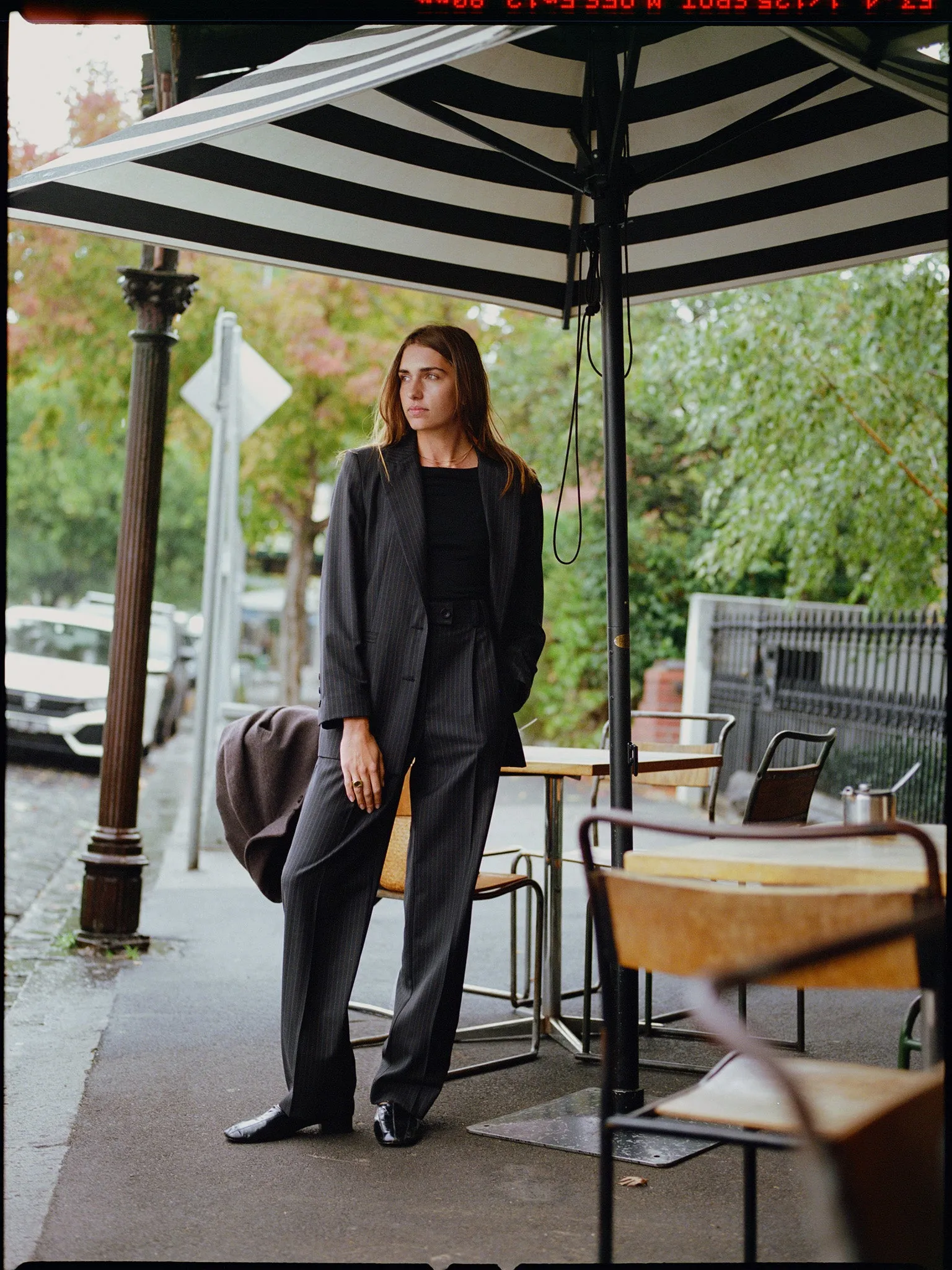 Limited Edition - Yu Italian Charcoal Stripe Wool Pants sold by Caves Collect product image thumbnail 3