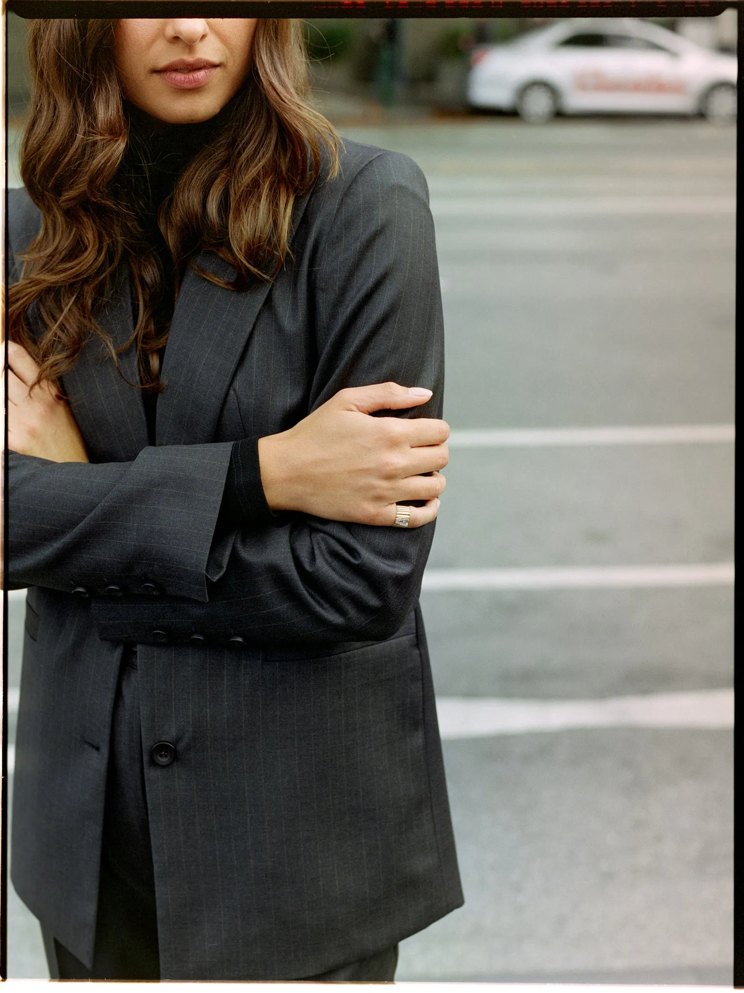 Limited Edition - Luc Italian Grey Pinstripe Wool Ciggie Pants sold by Caves Collect product image thumbnail 5