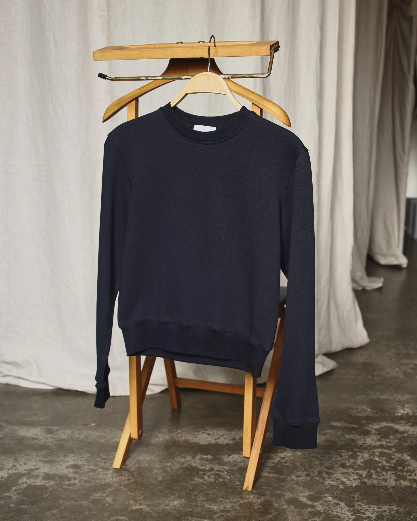 Recently in Stock - Fiadh Navy Lightweight Japanese Cotton Sweatshirt sold by Caves Collect product image thumbnail 3