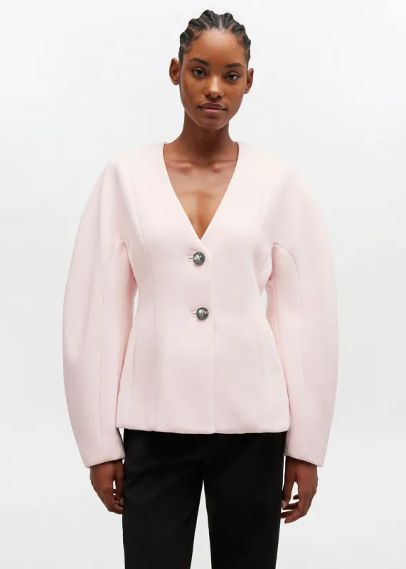 Peacoat Wool Fitted Blazer sold by Danali