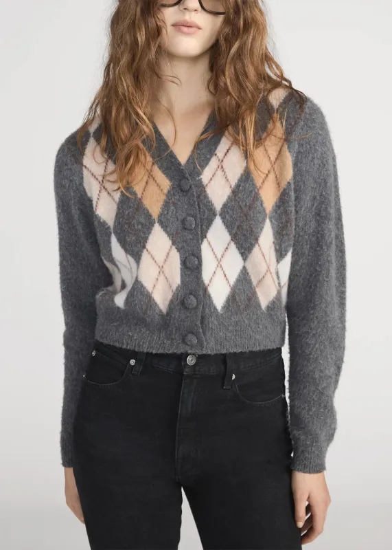 The Brushed Argyle Cardigan sold by Danali
