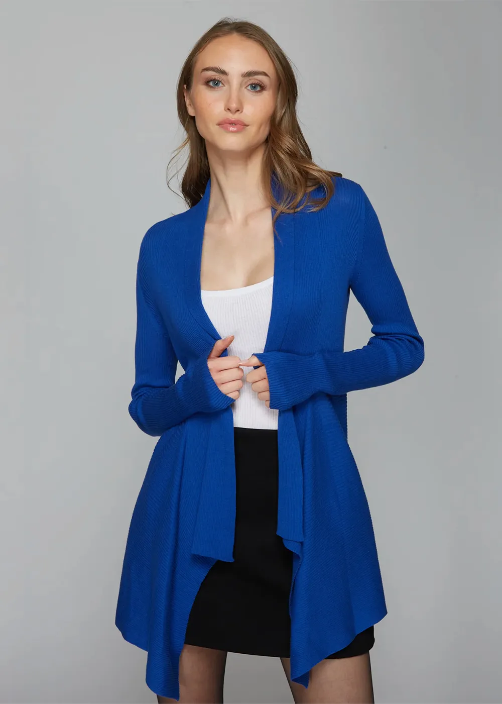 Rib Drape Cardigan sold by Danali