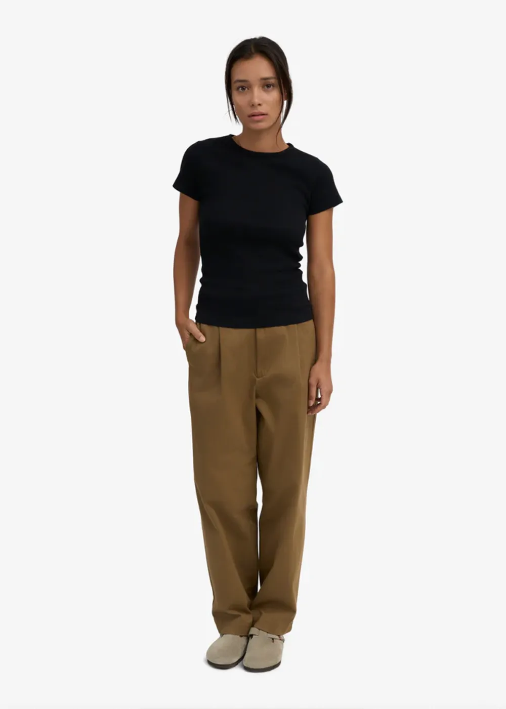 Organic Rib SS T-Shirt sold by Danali product image thumbnail 2