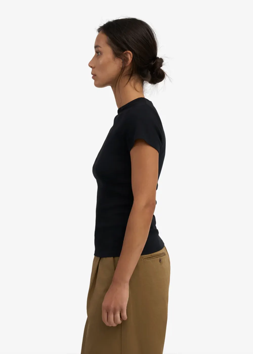 Organic Rib SS T-Shirt sold by Danali product image thumbnail 3