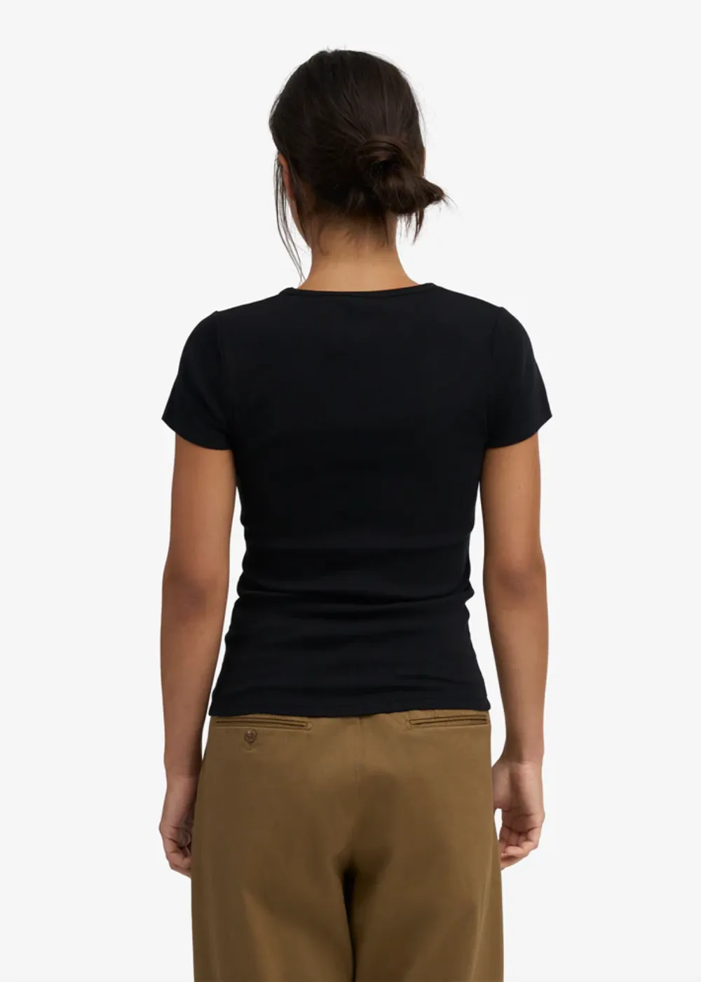 Organic Rib SS T-Shirt sold by Danali product image thumbnail 4