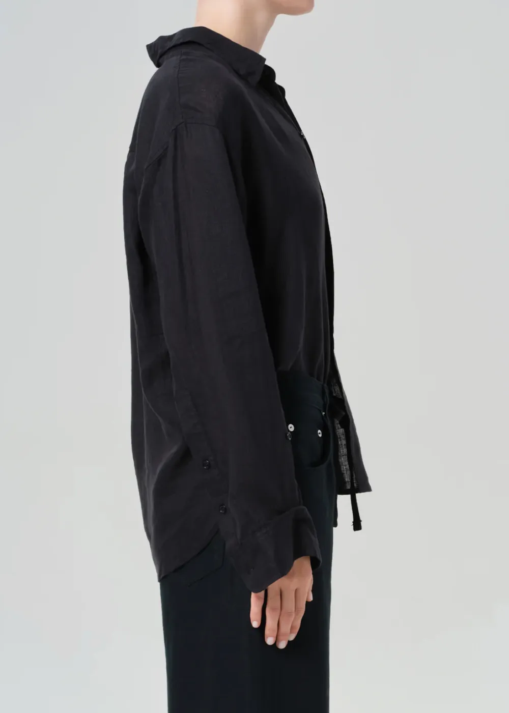 Kayla Shrunken Linen Shirt sold by Danali product image thumbnail 3