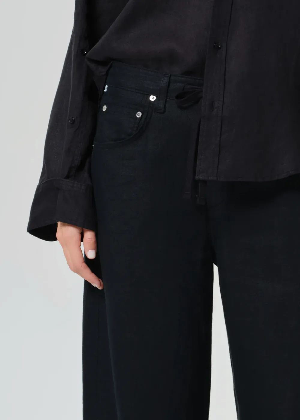 Brynn Drawstring Linen Trouser sold by Danali product image thumbnail 5