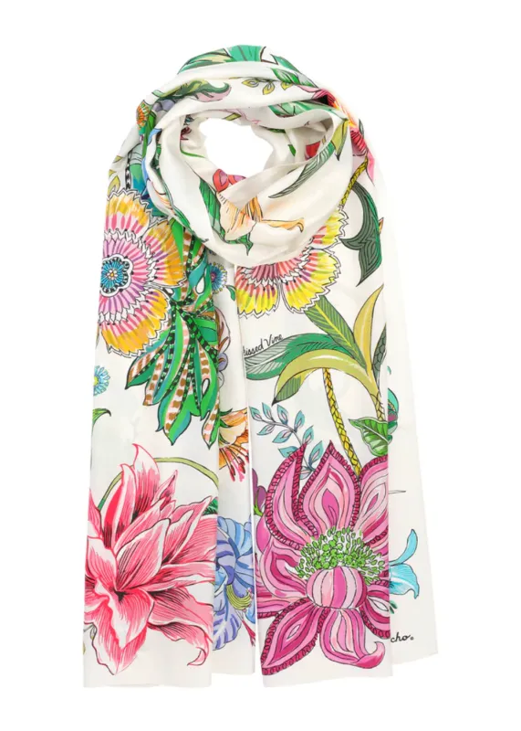 Sunkissed Vine Series Oblong Scarf made by Echo