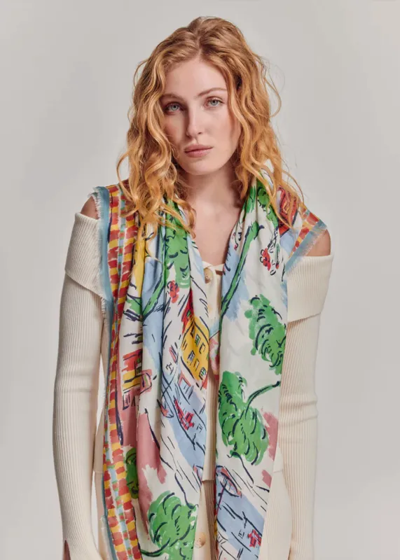 Riviera Square Scarf made by Echo