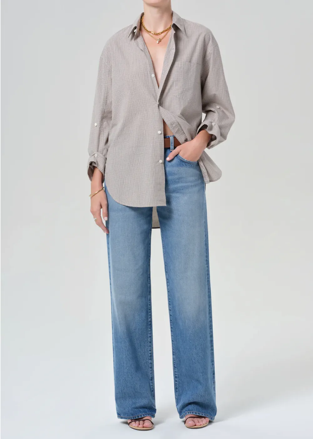 Annina High Rise Wide Leg 33" Jean sold by Danali