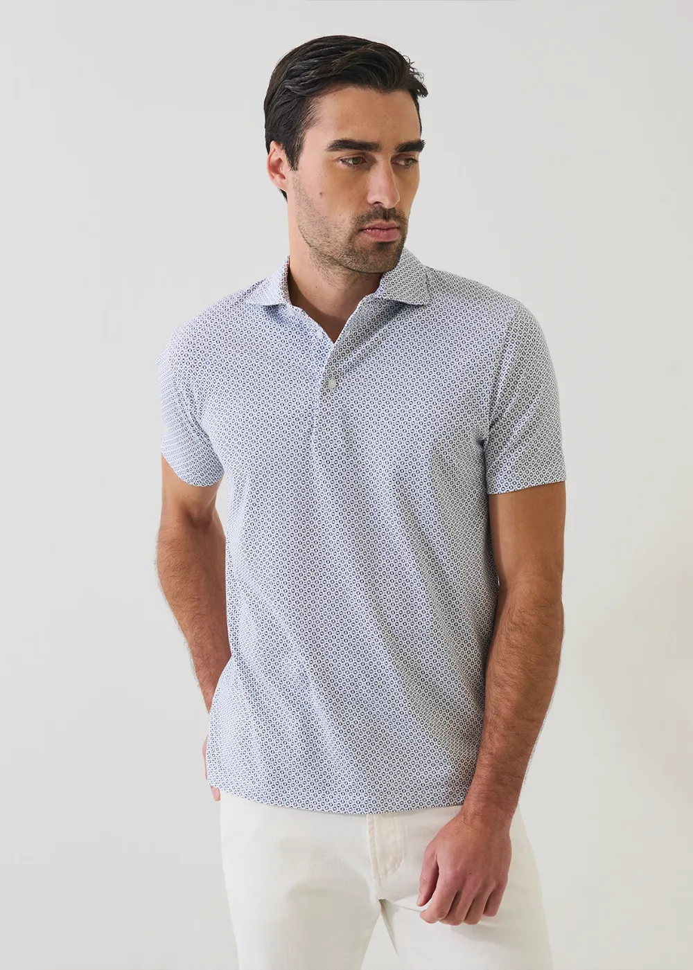 All Over Geo Print Polo sold by Danali product image thumbnail 4