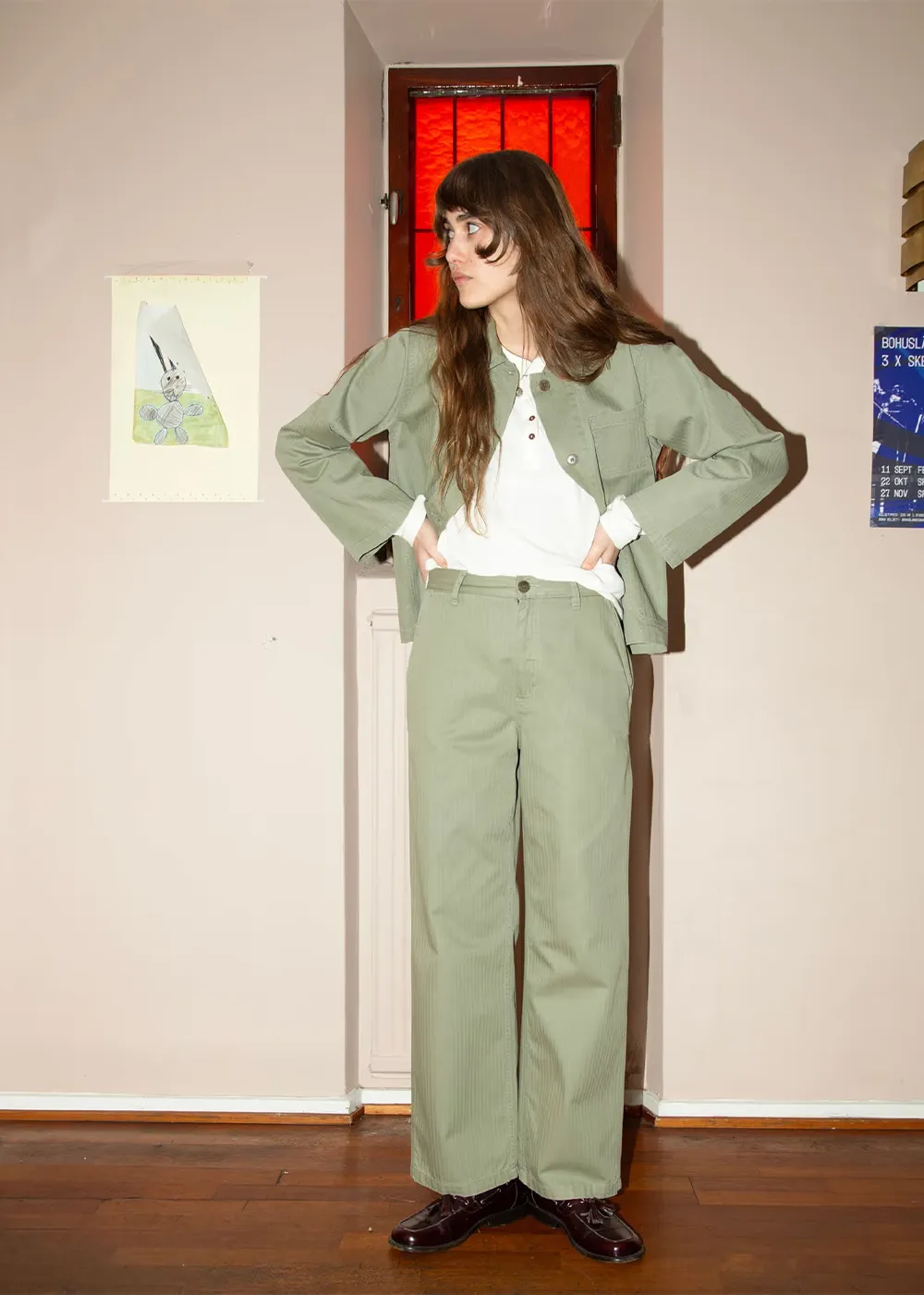 Wendy Herringbone Pale Green sold by Danali product image thumbnail 2