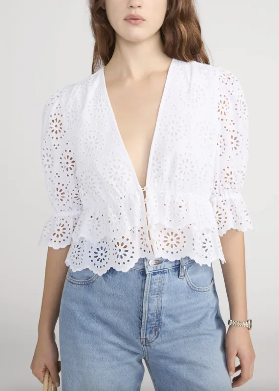 The Solstice Eyelet Blouse sold by Danali