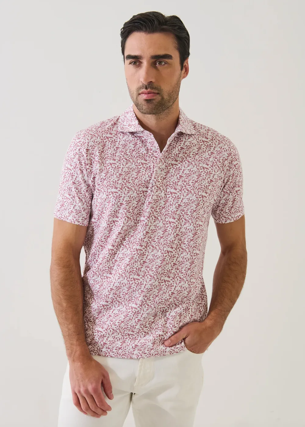 Mini Leaf Print Polo sold by Danali product image thumbnail 4