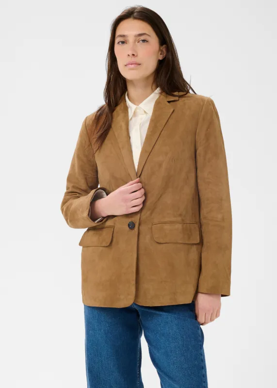 Alinia Suede Blazer made by Part Two