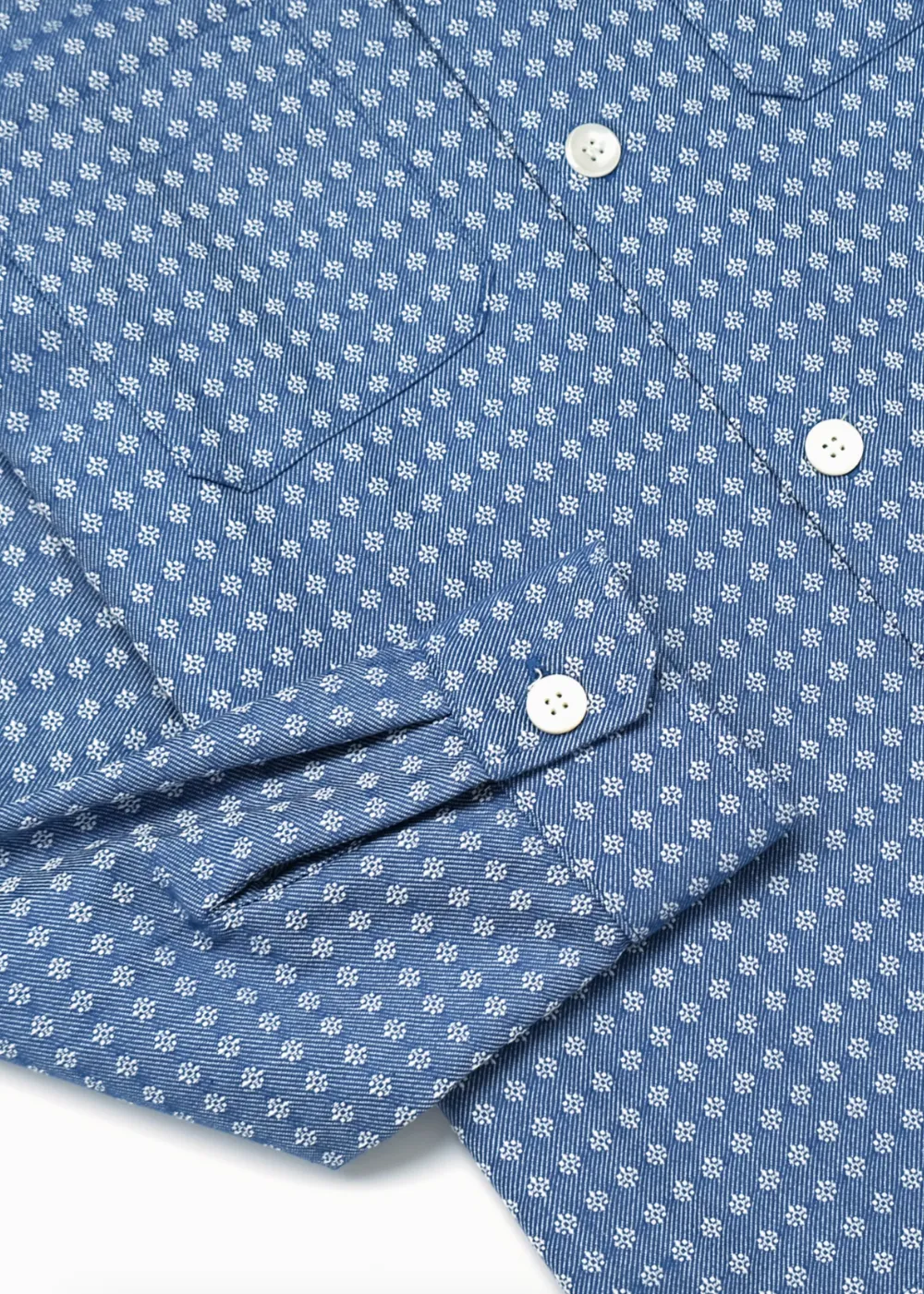 Blue Jay Jacquard Denim Club Shirt sold by Danali product image thumbnail 4