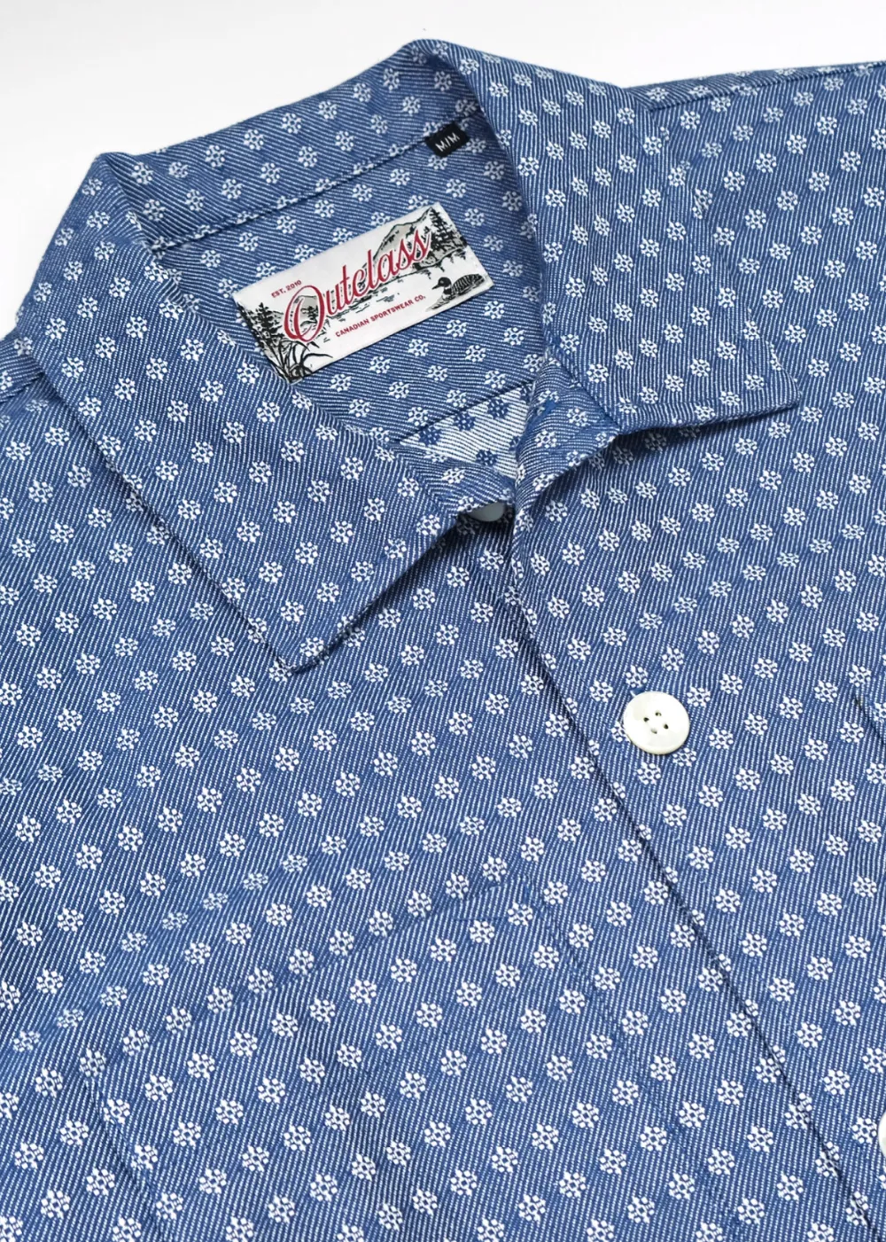 Blue Jay Jacquard Denim Club Shirt sold by Danali product image thumbnail 3