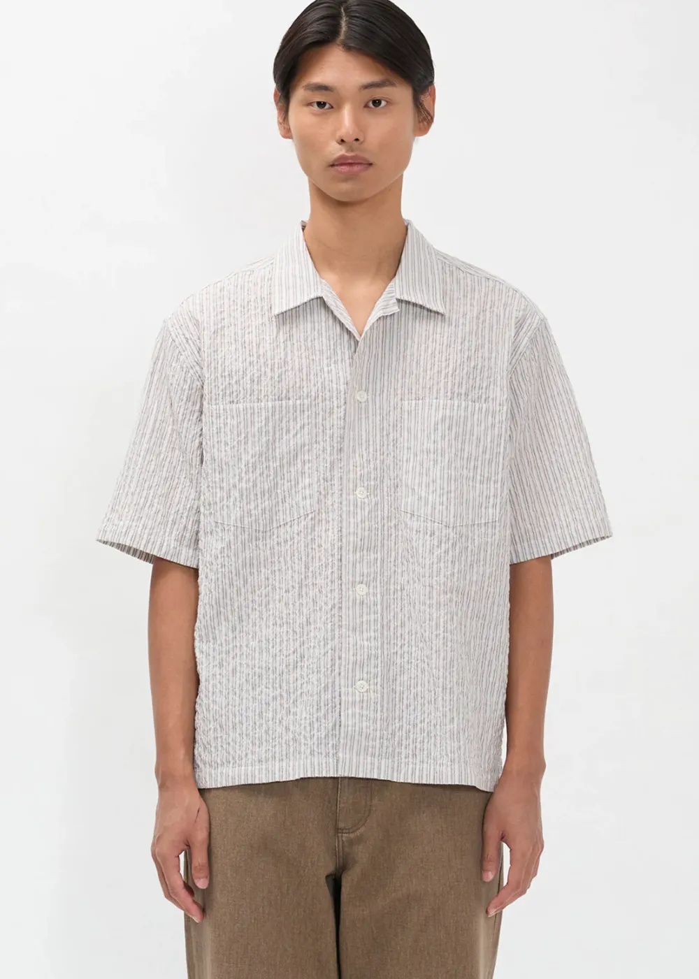 Mols Striped SS Camp Shirt sold by Danali
