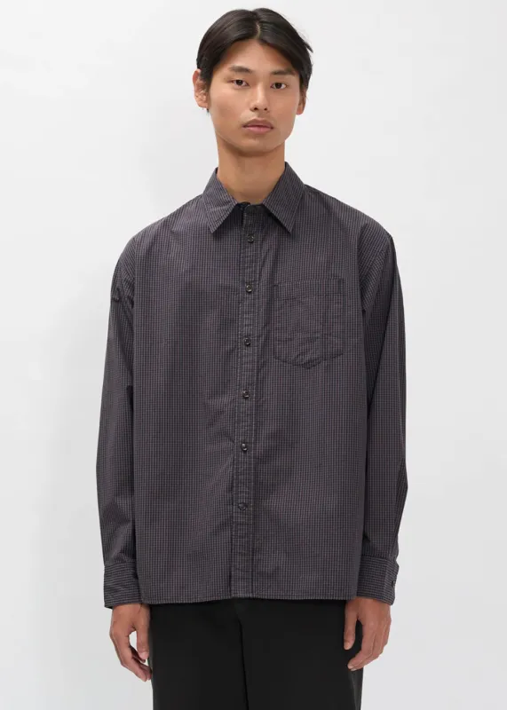 Espevik Oversize Poplin Check Shirt sold by Danali
