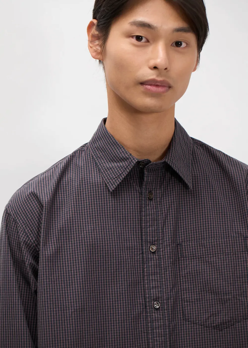 Espevik Oversize Poplin Check Shirt sold by Danali product image thumbnail 3