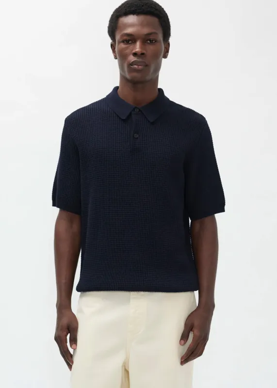 Anholt Cotton Crepe Polo made by Norse Projects