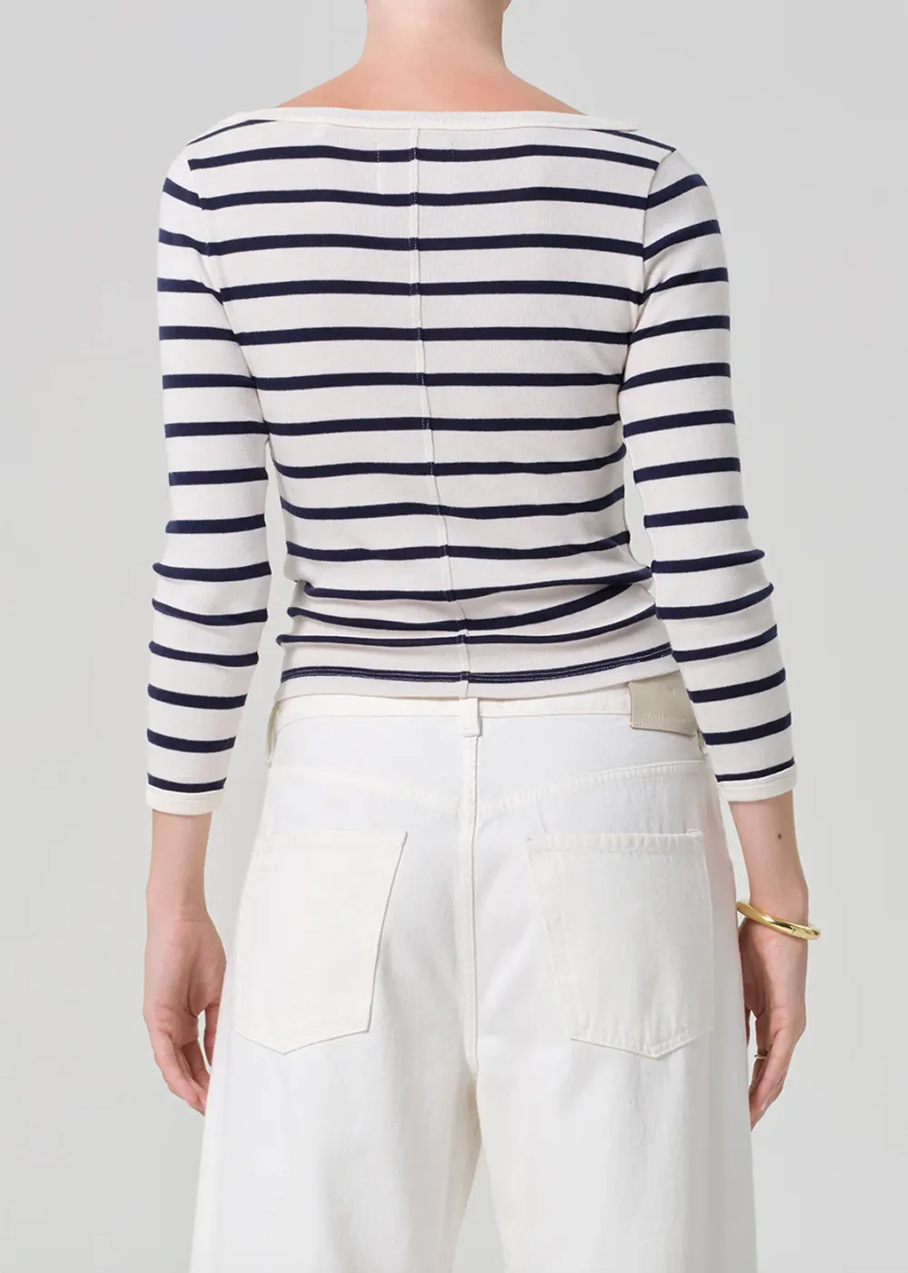 Boat Neck Slim Tee sold by Danali product image thumbnail 5