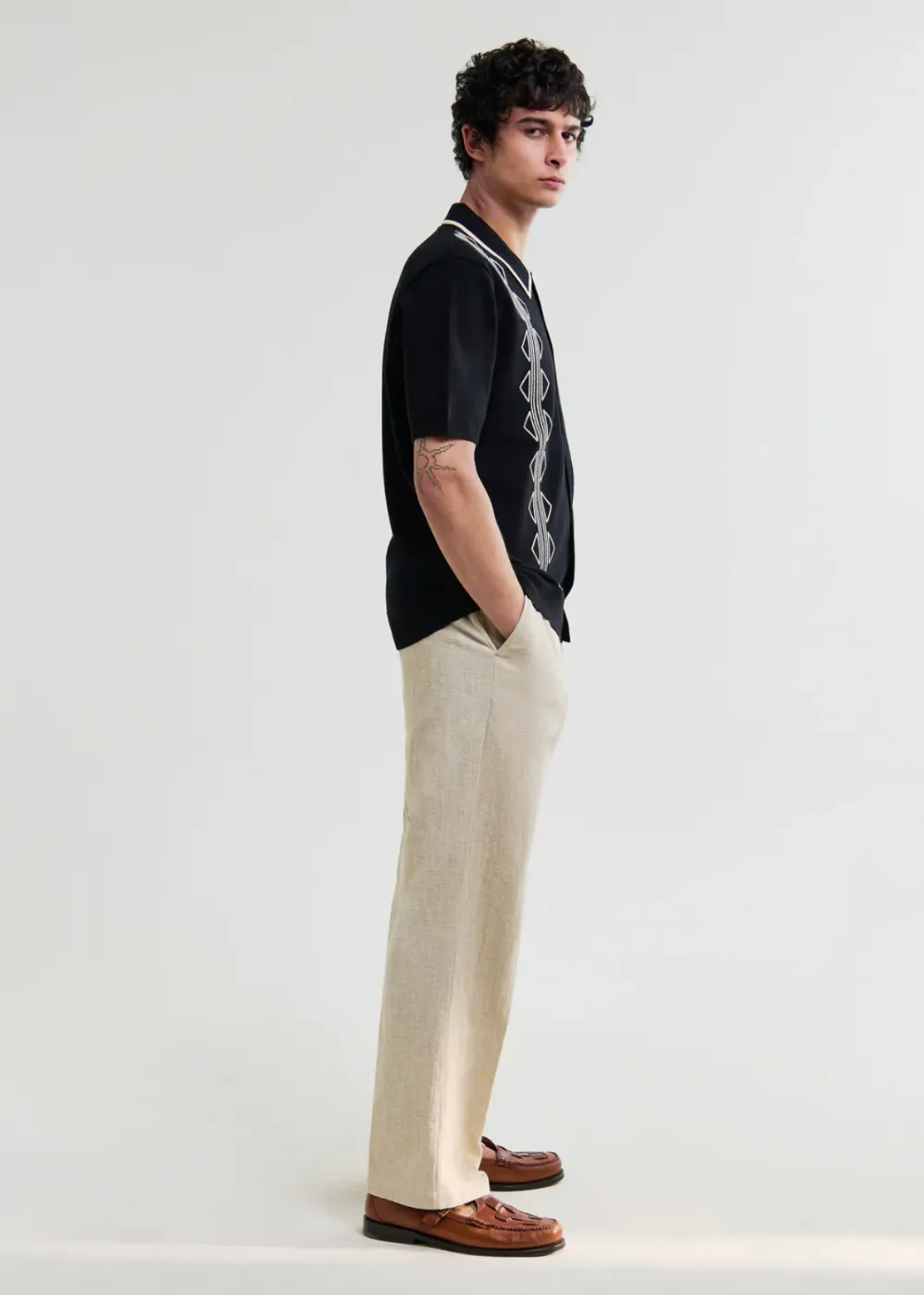 Tellaro SS Shirt Retro Embroidery sold by Danali product image thumbnail 3