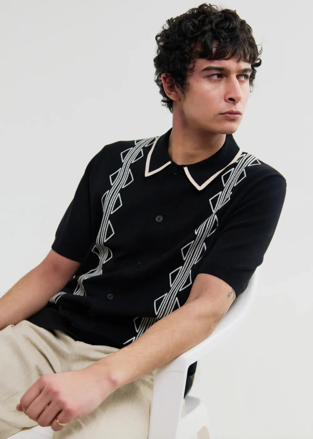 Tellaro SS Shirt Retro Embroidery sold by Danali product image thumbnail 2