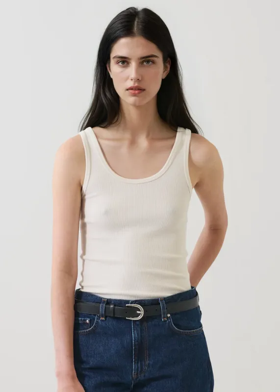 Cotton Modal Scoop Neck Rib Tank made by Danali