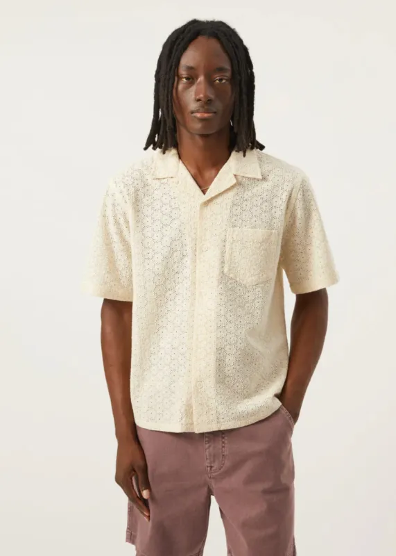 Floral Eyelet SS Shirt made by Corridor