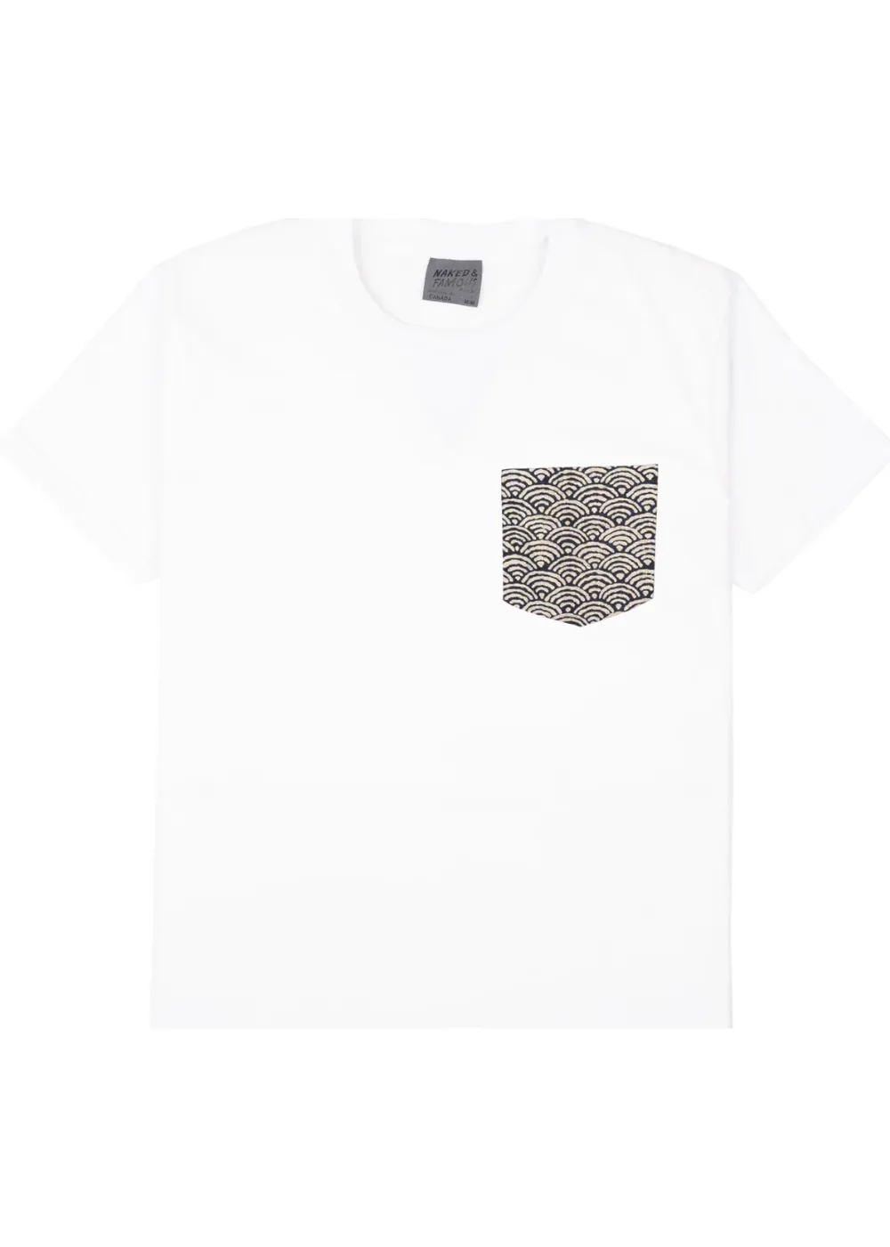 Pocket Tee - Seigaiha Waves sold by Danali product image thumbnail 5