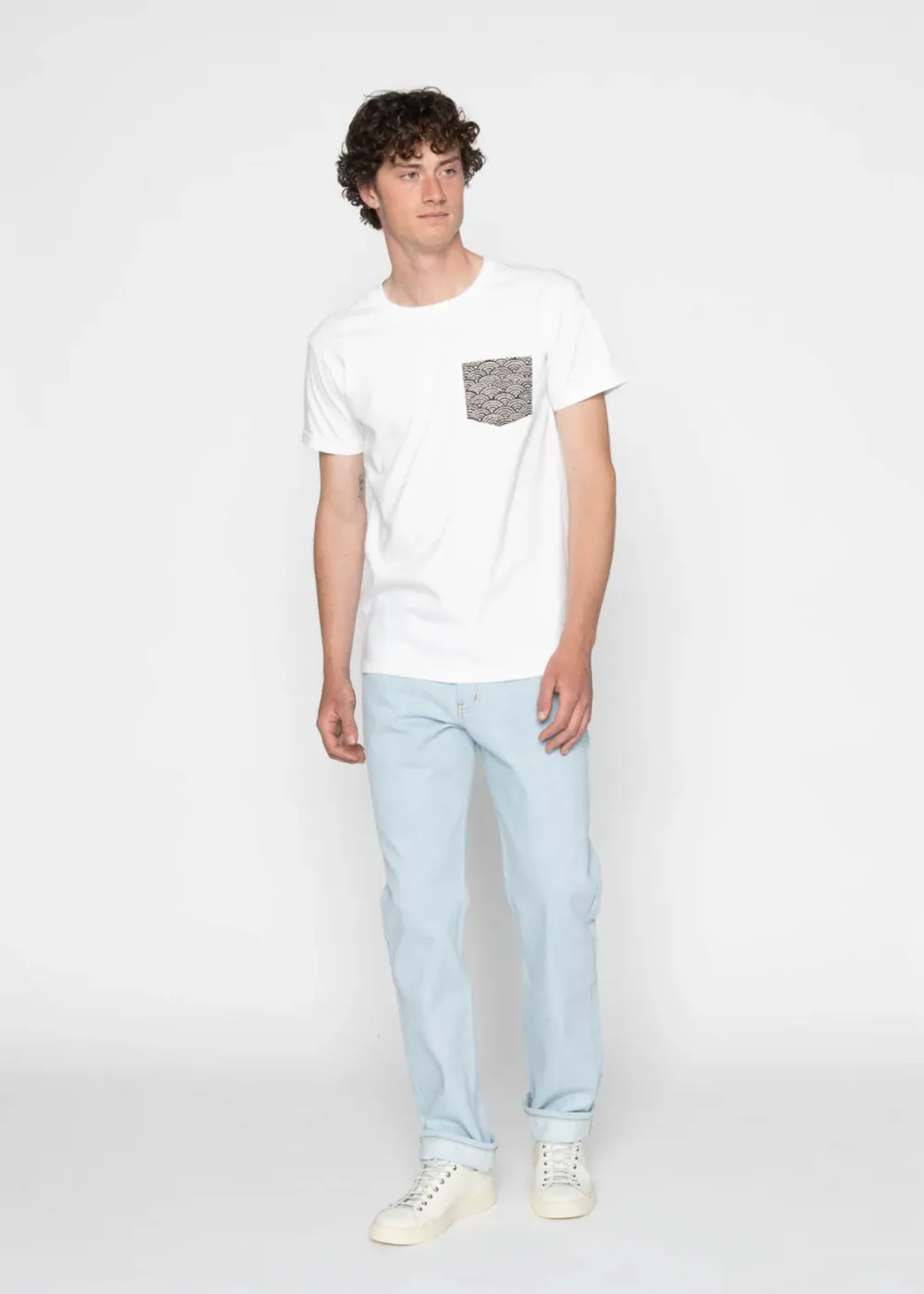 Pocket Tee - Seigaiha Waves sold by Danali product image thumbnail 2