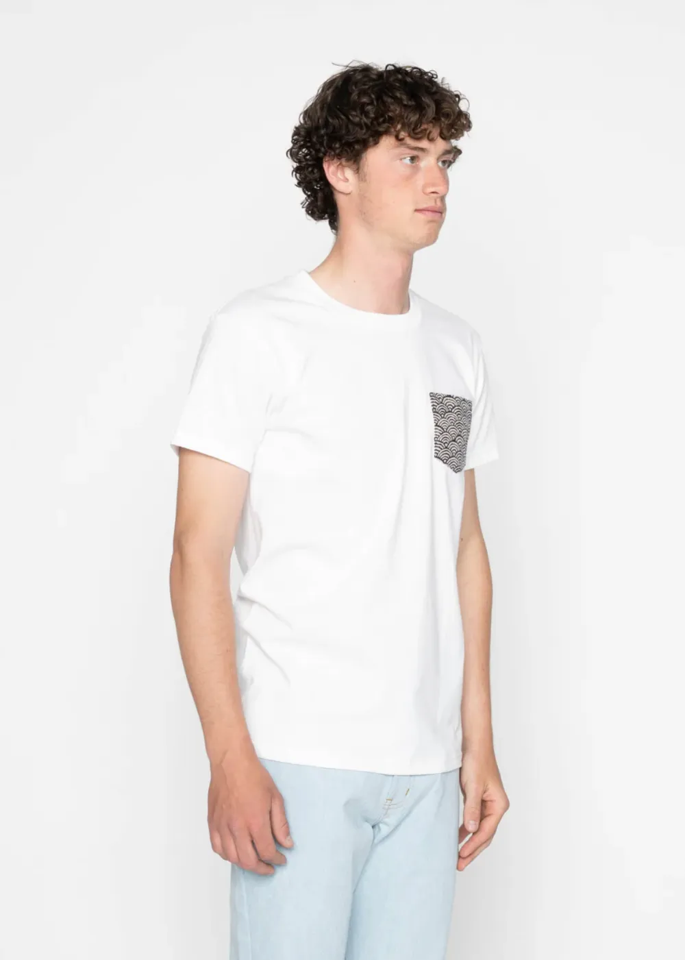 Pocket Tee - Seigaiha Waves sold by Danali product image thumbnail 3